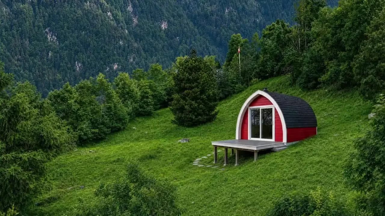 Modern Tiny House completed model in the showroom